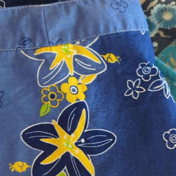 Vintage SO Y2K woman's floral print board swim shorts size medium - Picture 5 of 8